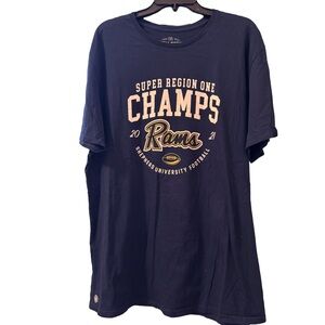 Shepherd University 2021 Regional Football Champions Fall Rush Tee Shirt, XXL 2X